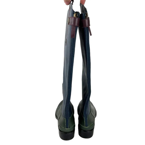 NEW‎ Sam Edelman Penny Riding Boots Blue and Green RARE - Picture 3 of 9